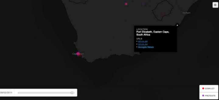 GDELT Global Dashboard: South Africa