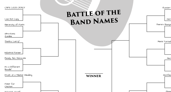 March Madness: May the Best Band Name Win