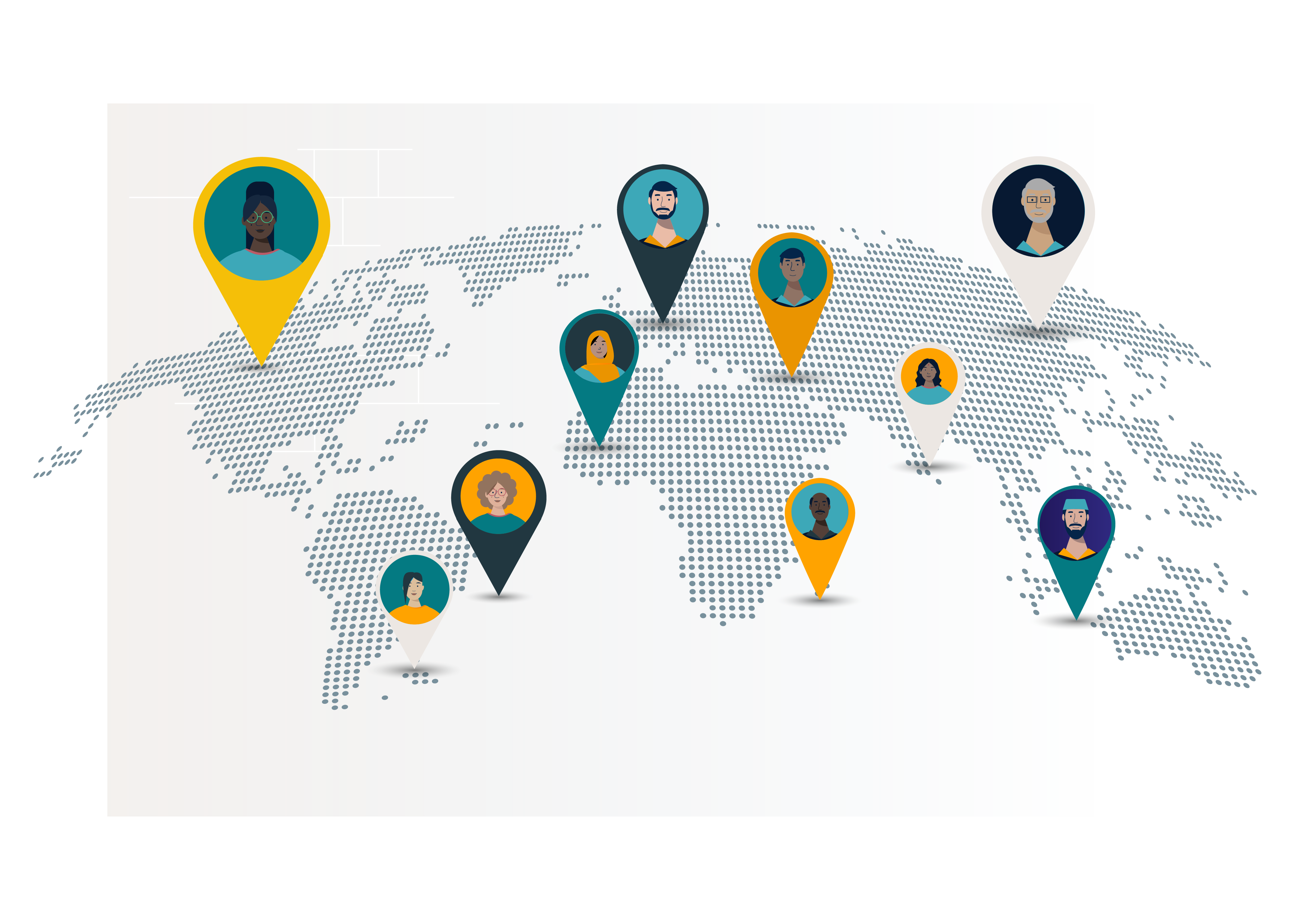 Illustration of a virtual conference