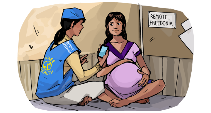 Pre-natal education for new mothers via mobile phones