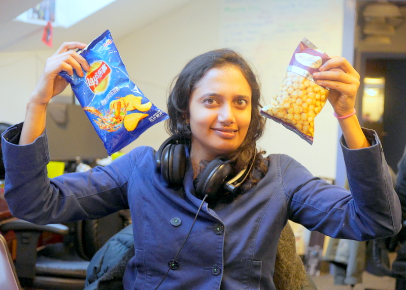 Swetha and Chinese Snacks